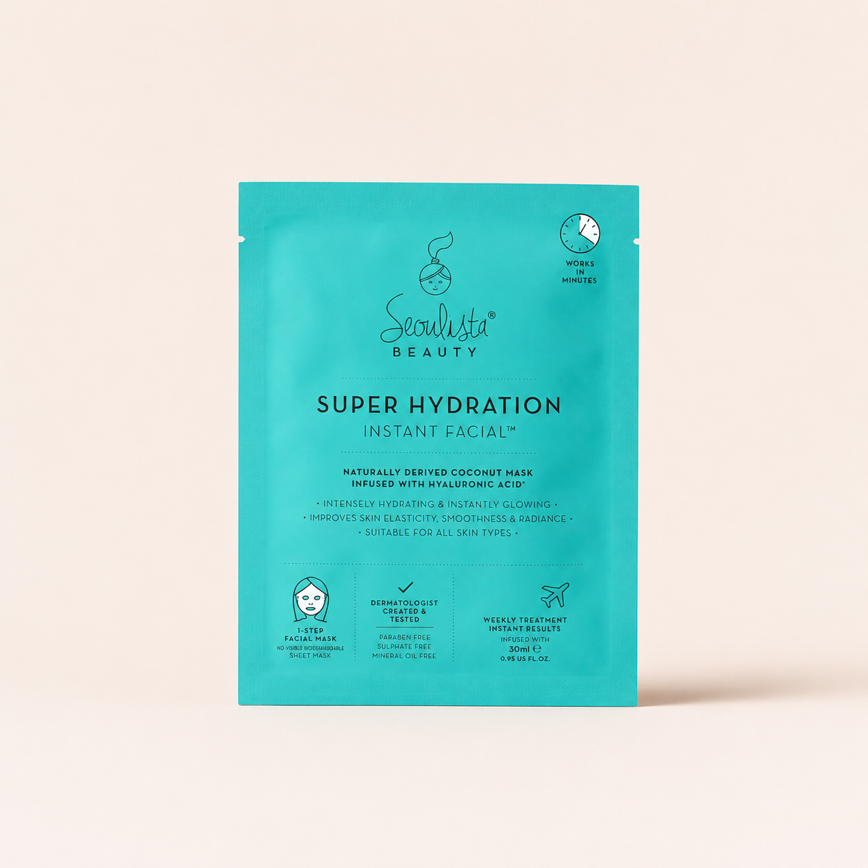 Máscara Facial Seoulista Beauty Super Hydration