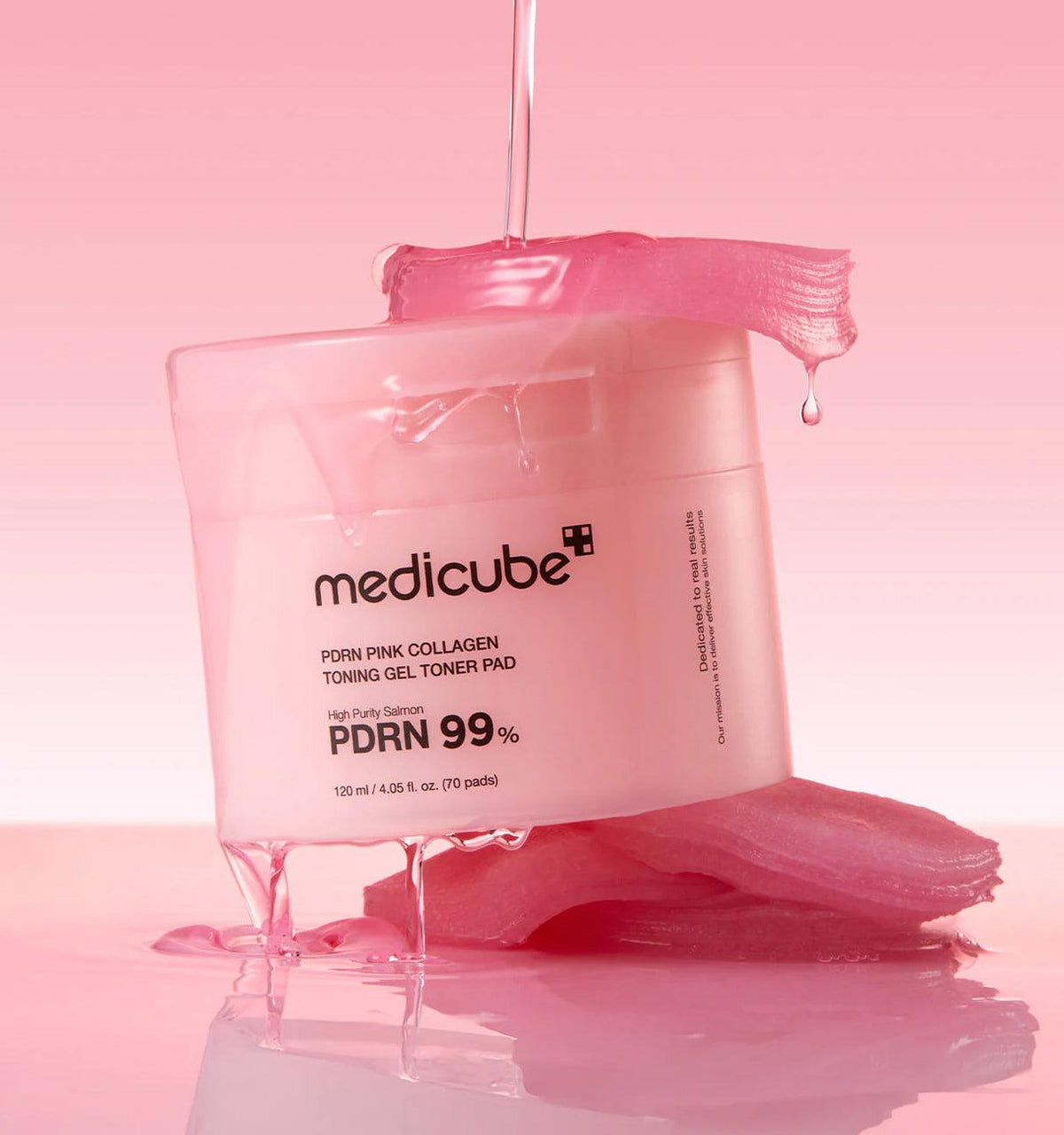 PDRN Pink Collagen Gel Toner Pad — Glow & Hidratação